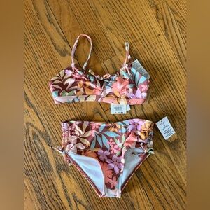 Billabong Sweet Talkin’ Strappy Tank Bikini Two-Piece Bikini, Girls size 10